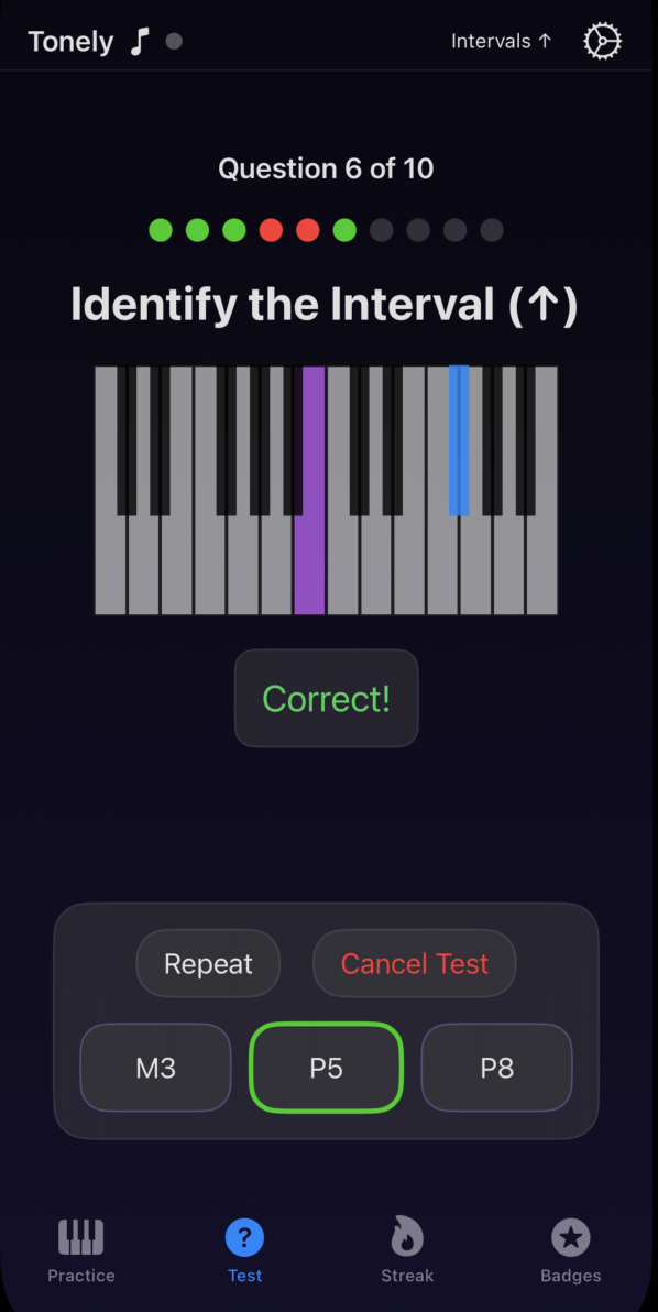 Tonely Test Mode